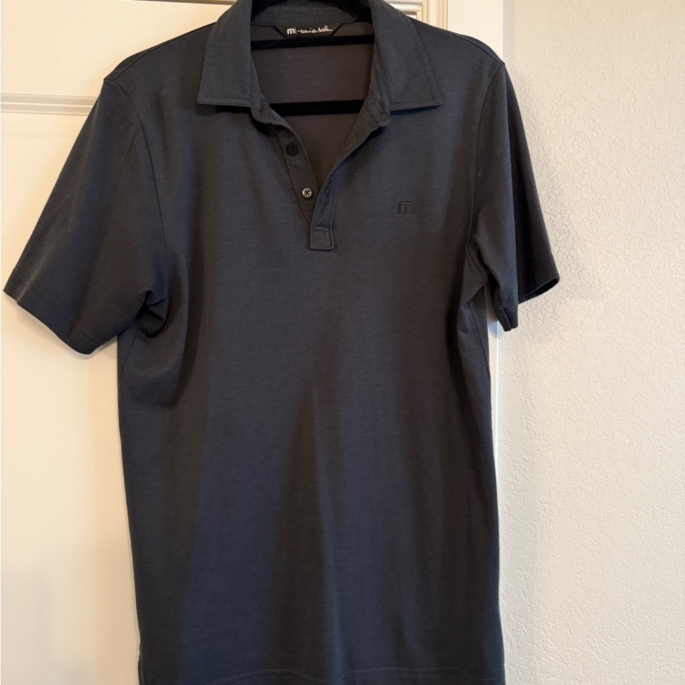 Travis Mathew Dark Gray Polo Shirt